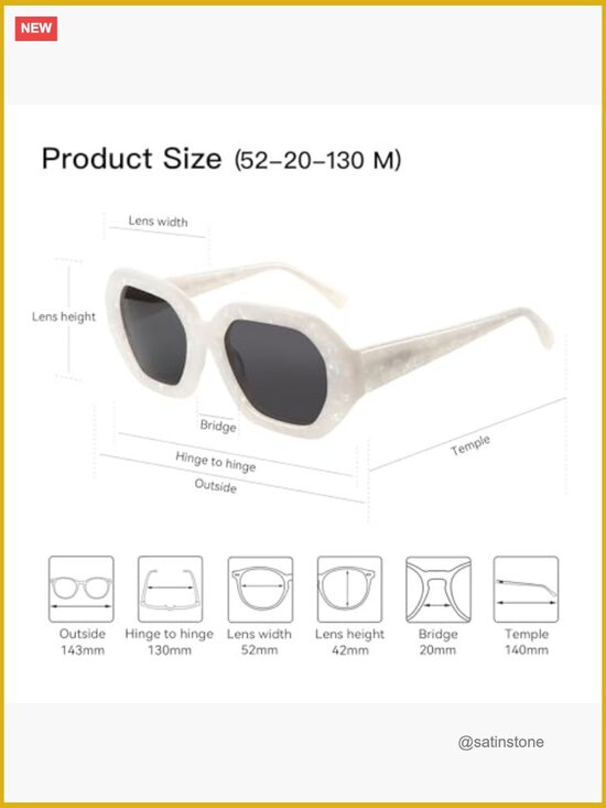 Trendy Polarized Sunglasses for Women: Designer Hexagon Sun Glasses with UV400 main image 6
